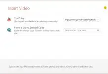 PowerPoint insert Online Video YouTube