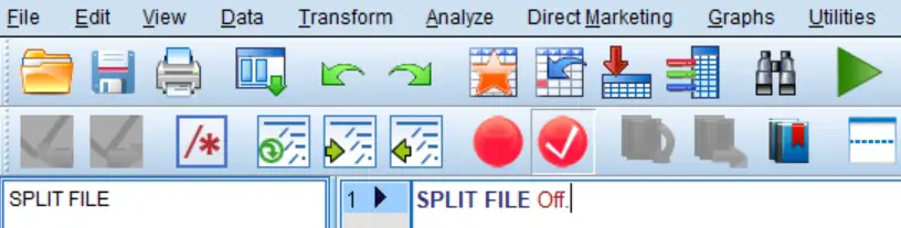 Split File Syntax Off