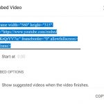 Embed YouTube video PowerPoint Embed option