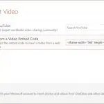 Embed YouTube video PowerPoint insert embed code