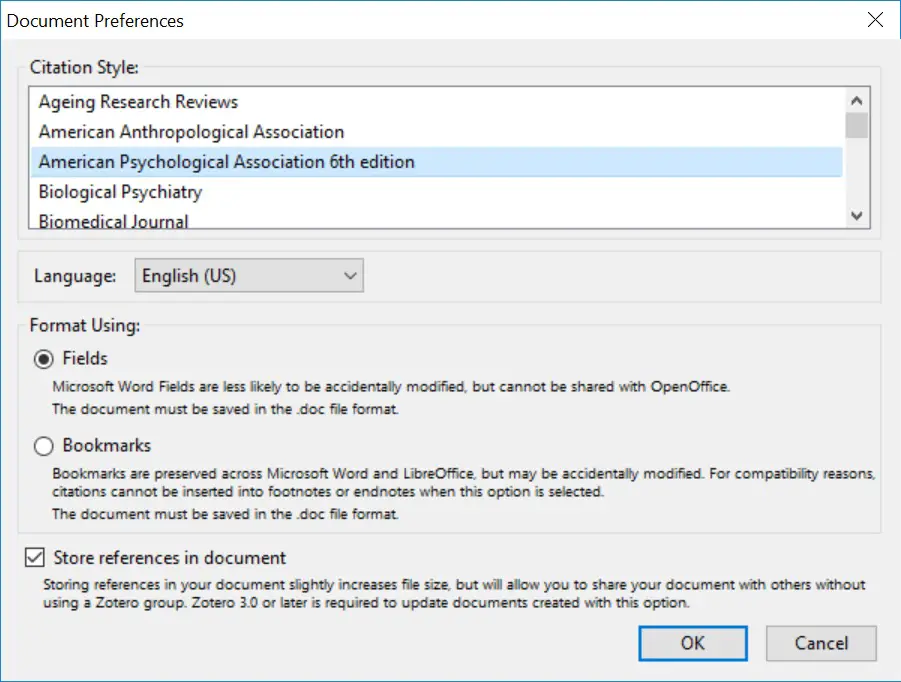 how to make referances using zotero in word