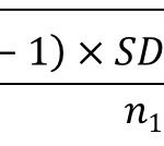 Cohen’s ds pooled SD formula