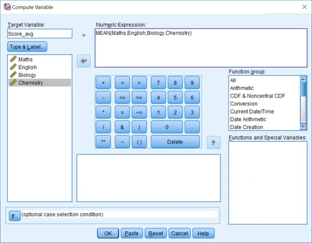 New variable. Data expression. Mahalanobis Norm. How to make age variable Numeric SPSS. Variable mean in English.