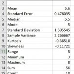 Excel-descriptive-statistics-results