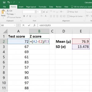 Calculate-Z-score-in-Excel-standard-deviation - Top Tip Bio