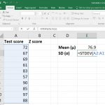 Calculate-Z-score-in-Excel-standard-deviation